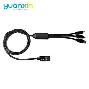 Custom LED logo 100cm 3 in 1 Illume Charging Cable