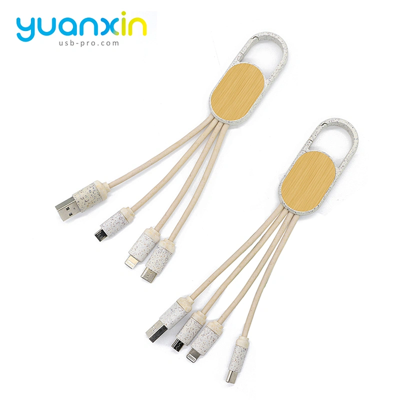 Eco 4 in 1 keychain usb cable