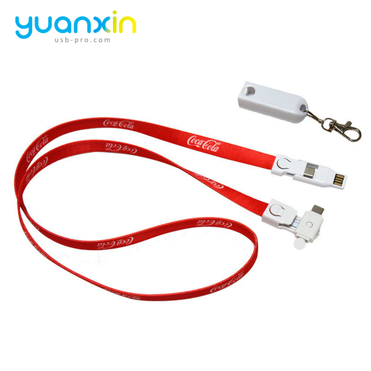 New Custom lanyard usb cable
