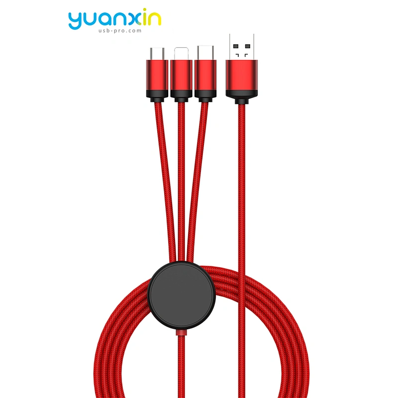 Custom LED  braided Illume Charging Cable