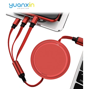 Custom retract ABS charging cable