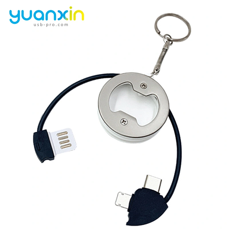 Bottle Opener Keychain USB cable