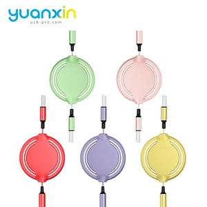 Promotion  round 3 in 1  retract Charging Cable
