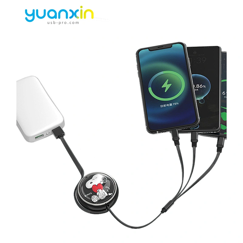 Custom  3A Retract Charging Cable