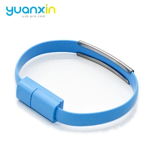 Custom ABS Micro wristband usb cable
