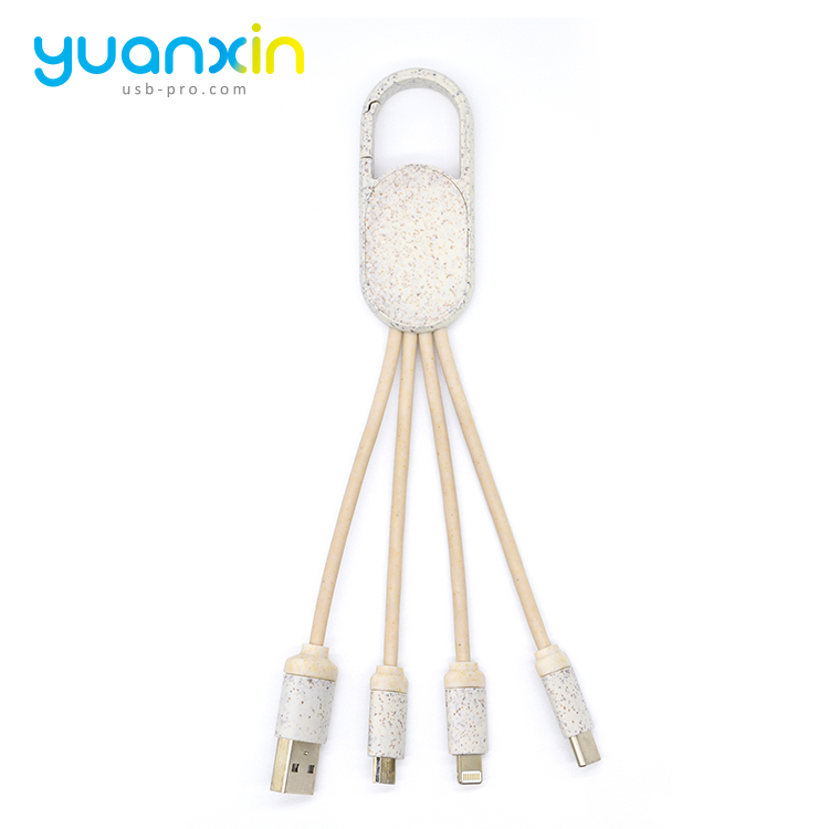 Eco 4 in 1 keychain usb cable