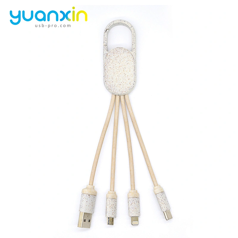 Eco 4 in 1 keychain usb cable