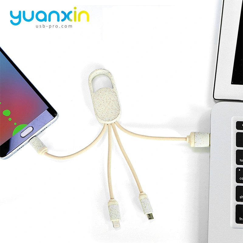 Eco 4 in 1 keychain usb cable