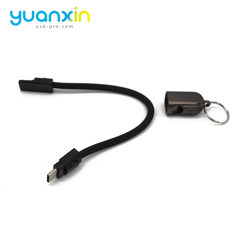New PU keychain charging cable