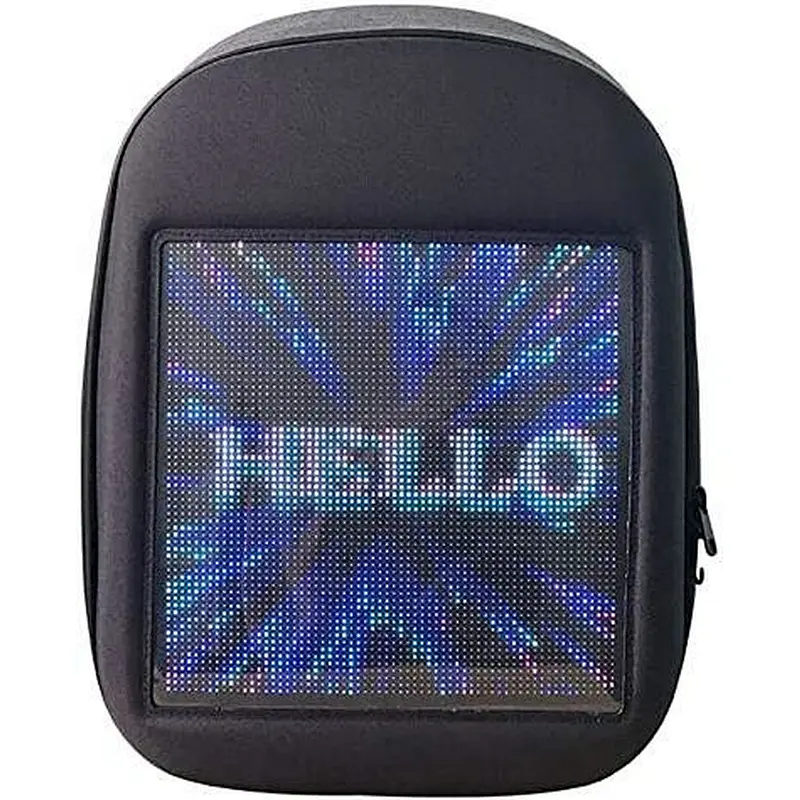 Customize LED Backpack Light Screen Waterproof Smart WIFI Back Packs ...