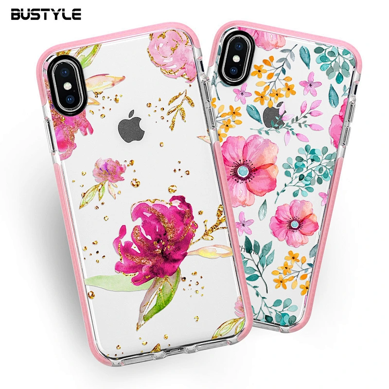 Free sample TPU+TPE 2 in 1 impact UV printing phone case for iPhone x xr xs max