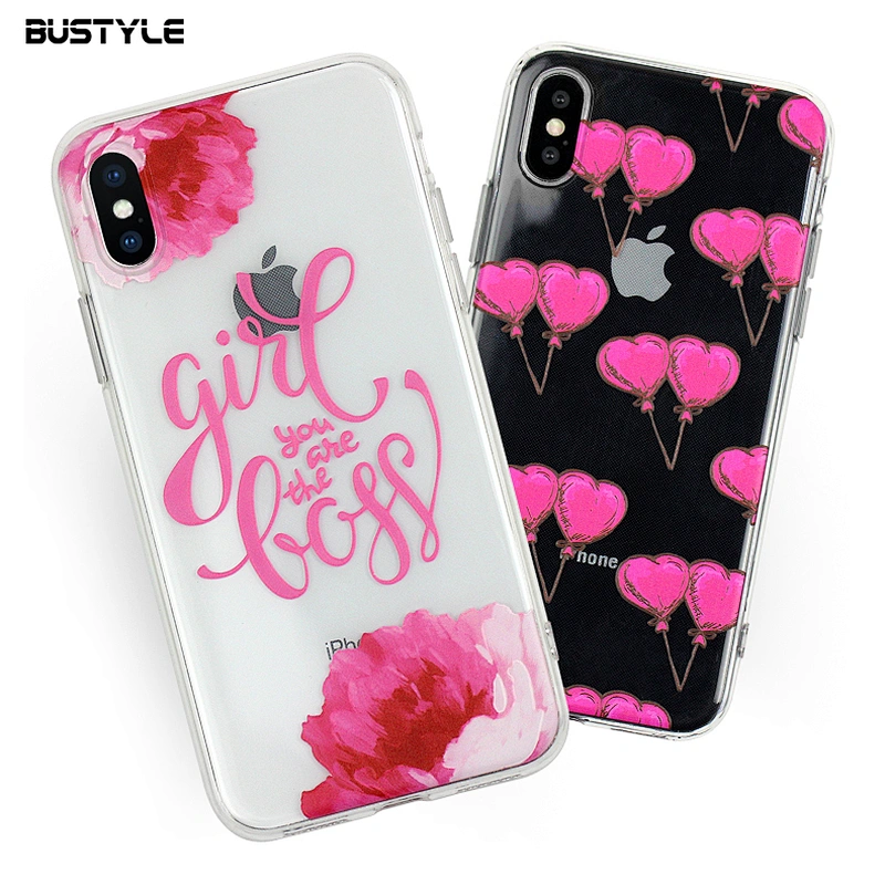 Cartoon UV printing Thin soft TPU phone case for iPhone 8 plus X Xr Xs max
