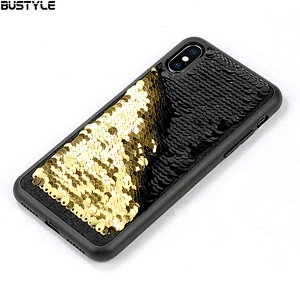 Fish Scales Reversible Sparkly Sequins glitter colorful Thin phone case for iPhone x xr xs max