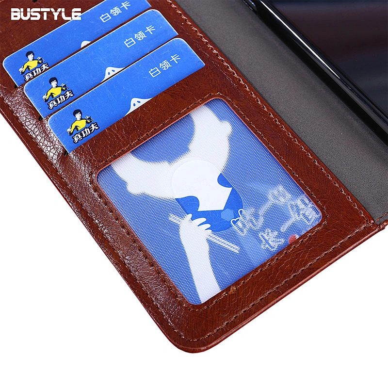 Latest PU wallet phone accessories for iPhone 8 plus xr xs anti-shock card slots stand case for Samsung Galaxy S8 9 plus