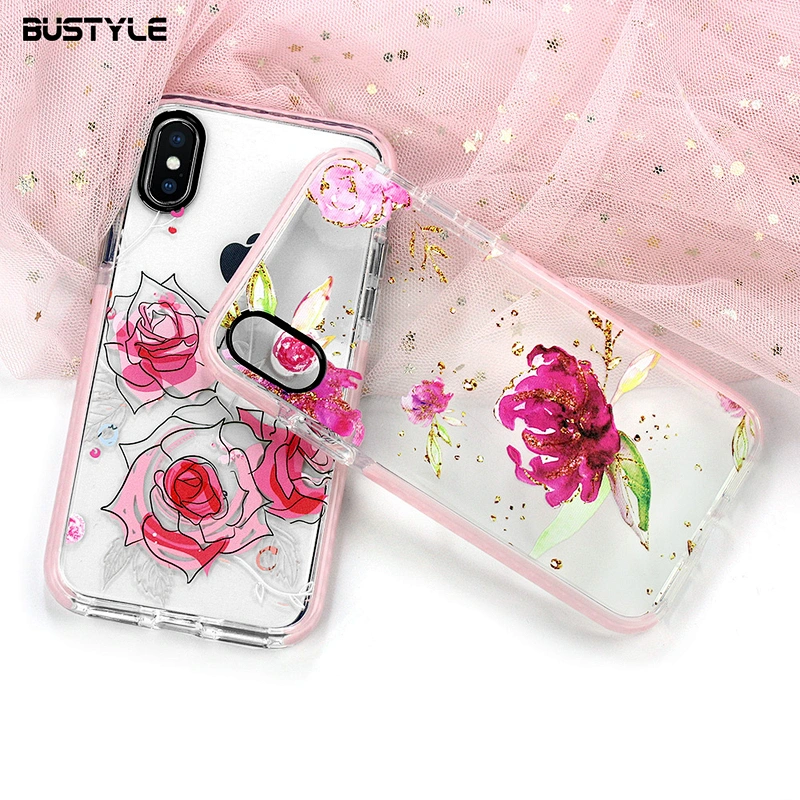 Free sample TPU+TPE 2 in 1 impact UV printing phone case for iPhone x xr xs max