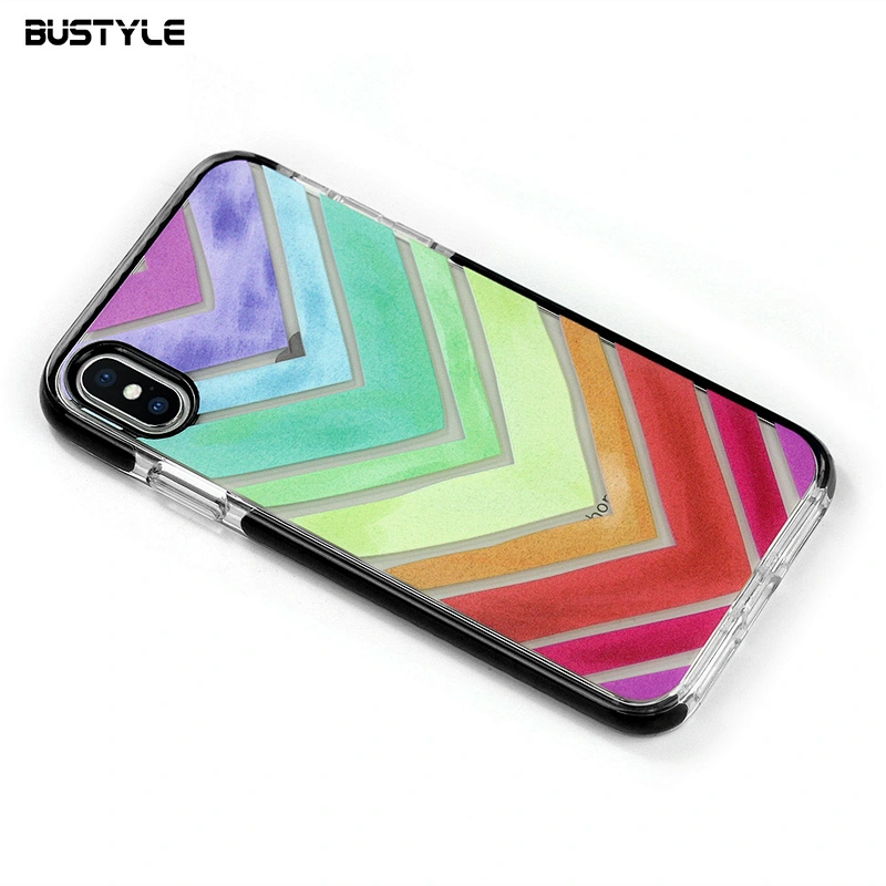 Hot selling full protection UV printing TPU+TPE phone case for iPhone 8 plus X Xr