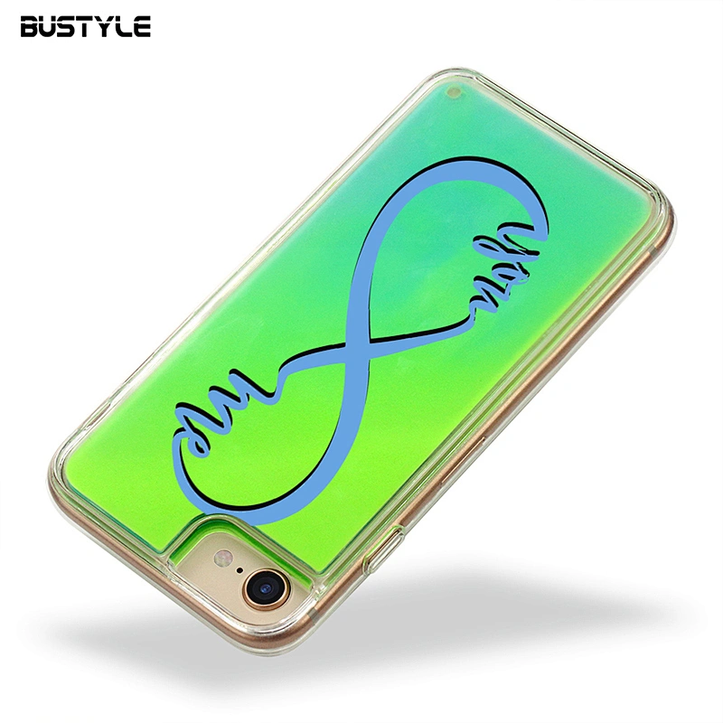Neon Quicksand luminous mobile phone accessories for iPhone xs
