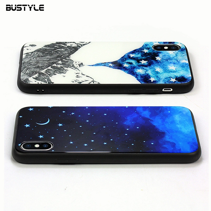 Hot selling Tempered Glass phone case for iPhone x xr xs max Fancy mobile phone accessories