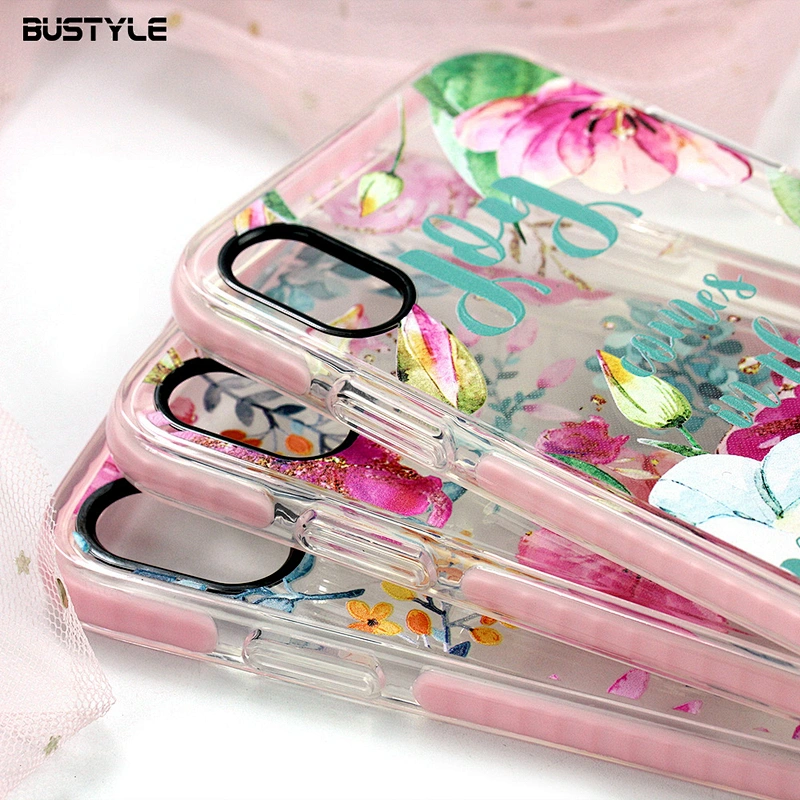 Free sample TPU+TPE 2 in 1 impact UV printing phone case for iPhone x xr xs max