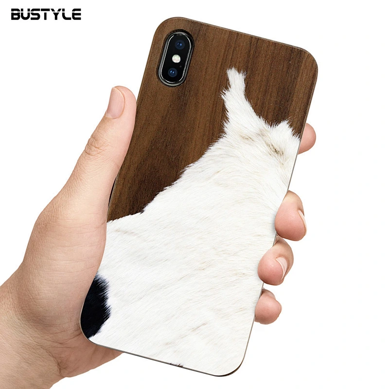 Customized design natural donut wooden mobile phone case for iPhone 7 8 plus UV printing back cover for iPhone X XR XS MAX