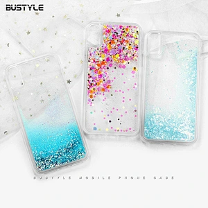Newest luxury bling bling Dynamic liquid quicksand shockproof phone case for iPhone x xr xs max