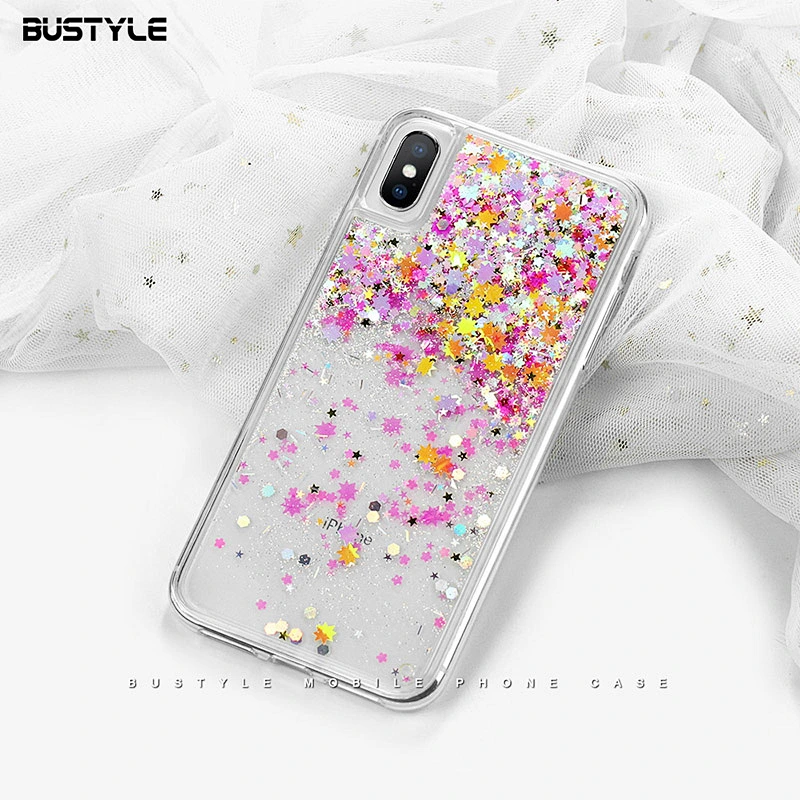 Newest luxury bling bling Dynamic liquid quicksand shockproof phone case for iPhone x xr xs max