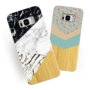 Free Customized solid bamboo wooden mobile phone accessories for Samsung Galaxy S8 S9 S10 plus note 8 9