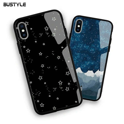 Hot selling Tempered Glass phone case for iPhone x xr xs max Fancy mobile phone accessories