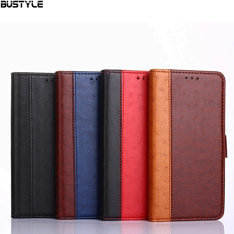 Luxury leather wallet shockproof back cover for iphone 8 plus XR XS Max Card Slots magnetic phone case for Samsung Galaxy S9