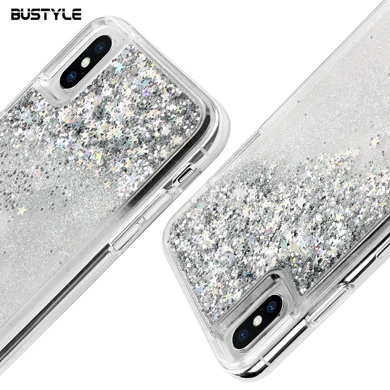Luxury Glitter galaxy Starry sky case for iPhone 7 8 plus liquid quicksand phone cover for iPhone x xr xs max