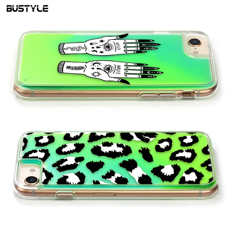 Neon Quicksand luminous mobile phone accessories for iPhone xs