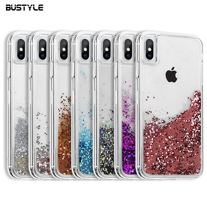 Fancy Luxury pearl liquid quicksand phone case for iPhone x xr xs max