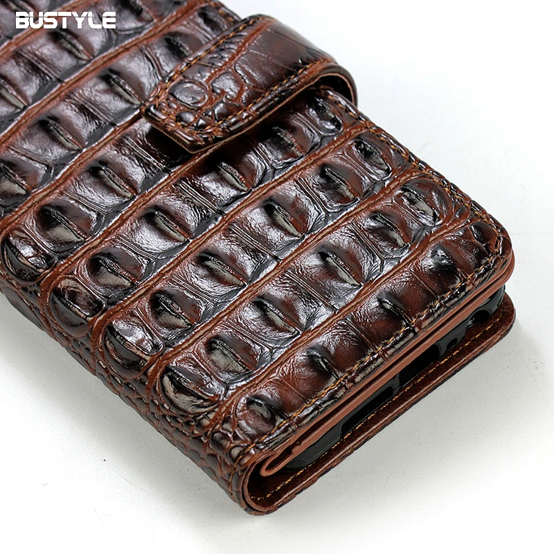 Wallet style 3D Crocodile skin pattern leather shockproof cell phone case with card slots for iphone 6s 7 8 plus XR XS Max