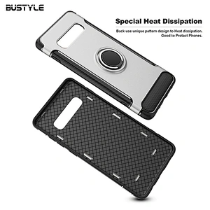 360 degrees protection with ring holder carbon fiber case for Samsung galaxy S8 9 10 plus A8s A9s Mobile Back Cover