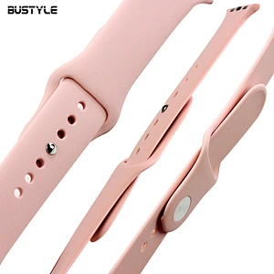 Factory Price Candy Color Soft Silicone Sport Watch Strap For Apple watch