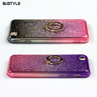 360 Rotating Ring Holder Phone Stand Gradient Liquid Quicksand Glitter Star Mobile Phone Case for iPhone x xr xs max