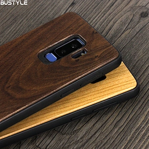 Solid bamboo wooden phone case for Samsung Galaxy S9