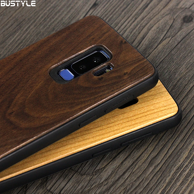 Solid bamboo wooden phone case for Samsung Galaxy S9