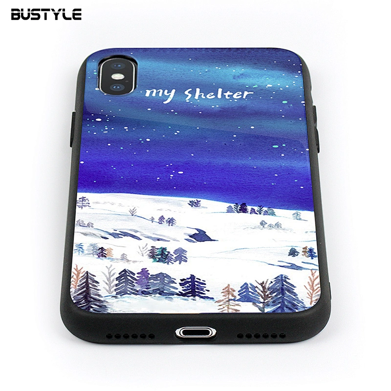 Hot selling Tempered Glass phone case for iPhone x xr xs max Fancy mobile phone accessories