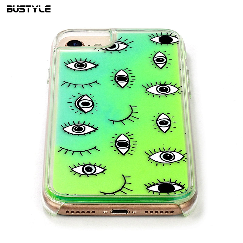 Neon Quicksand luminous mobile phone accessories for iPhone xs