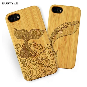 High quality real bamboo wooden phone cover for iPhone X XR XS MAX, Laser engraving wood phone case for iPhone 6s 7 8 plus
