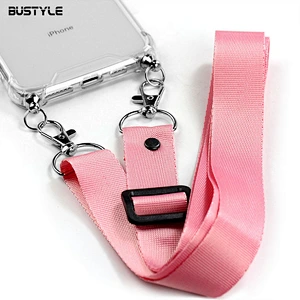 Customized 3D printing transparent TPU shockproof phone case With Necklace cross body for iPhone X XS MAX