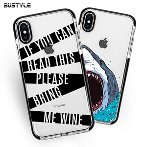 Hot selling full protection UV printing TPU+TPE phone case for iPhone 8 plus X Xr