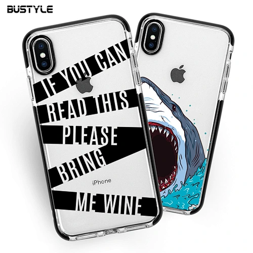 Hot selling full protection UV printing TPU+TPE phone case for iPhone 8 plus X Xr