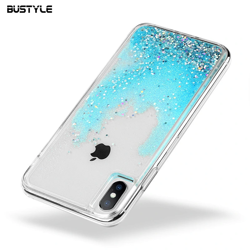 Newest luxury bling bling Dynamic liquid quicksand shockproof phone case for iPhone x xr xs max