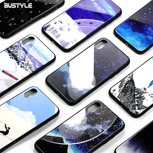 Hot selling Tempered Glass phone case for iPhone x xr xs max Fancy mobile phone accessories