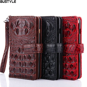 Wallet style 3D Crocodile skin pattern leather shockproof cell phone case with card slots for iphone 6s 7 8 plus XR XS Max
