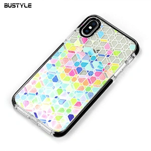 Hot selling full protection UV printing TPU+TPE phone case for iPhone 8 plus X Xr