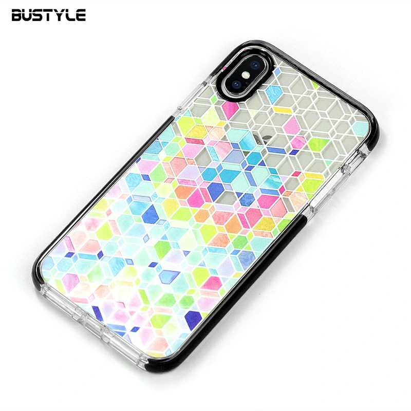 Hot selling full protection UV printing TPU+TPE phone case for iPhone 8 plus X Xr
