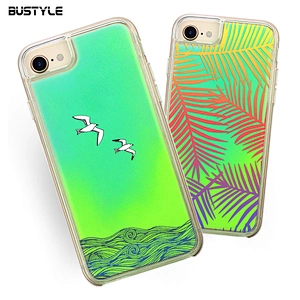 Neon Quicksand luminous mobile phone accessories for iPhone xs